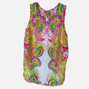 Lilly Pulitzer 100% Silk Tank Top